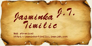 Jasminka Timilić vizit kartica
